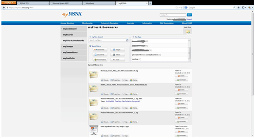 myRSNA - TFS Export - THUMBNAIL