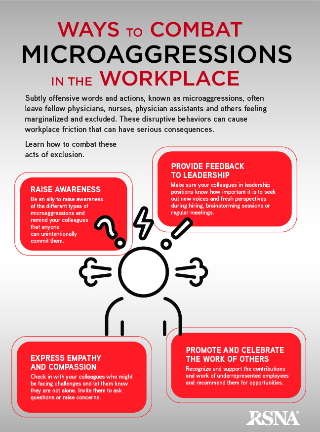 Microaggressions Infographic | RSNA