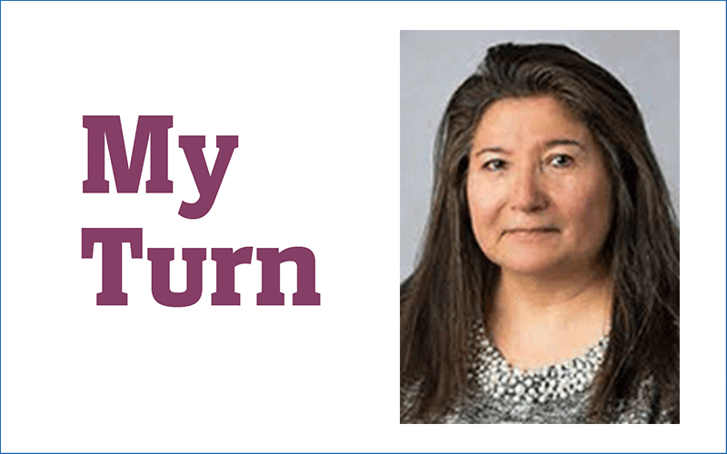 My Turn feature card for Martha Menchaca, MD, PhD